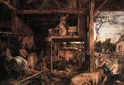 RUBENS, Pieter Pauwel Return of the Prodigal Son Spain oil painting artist